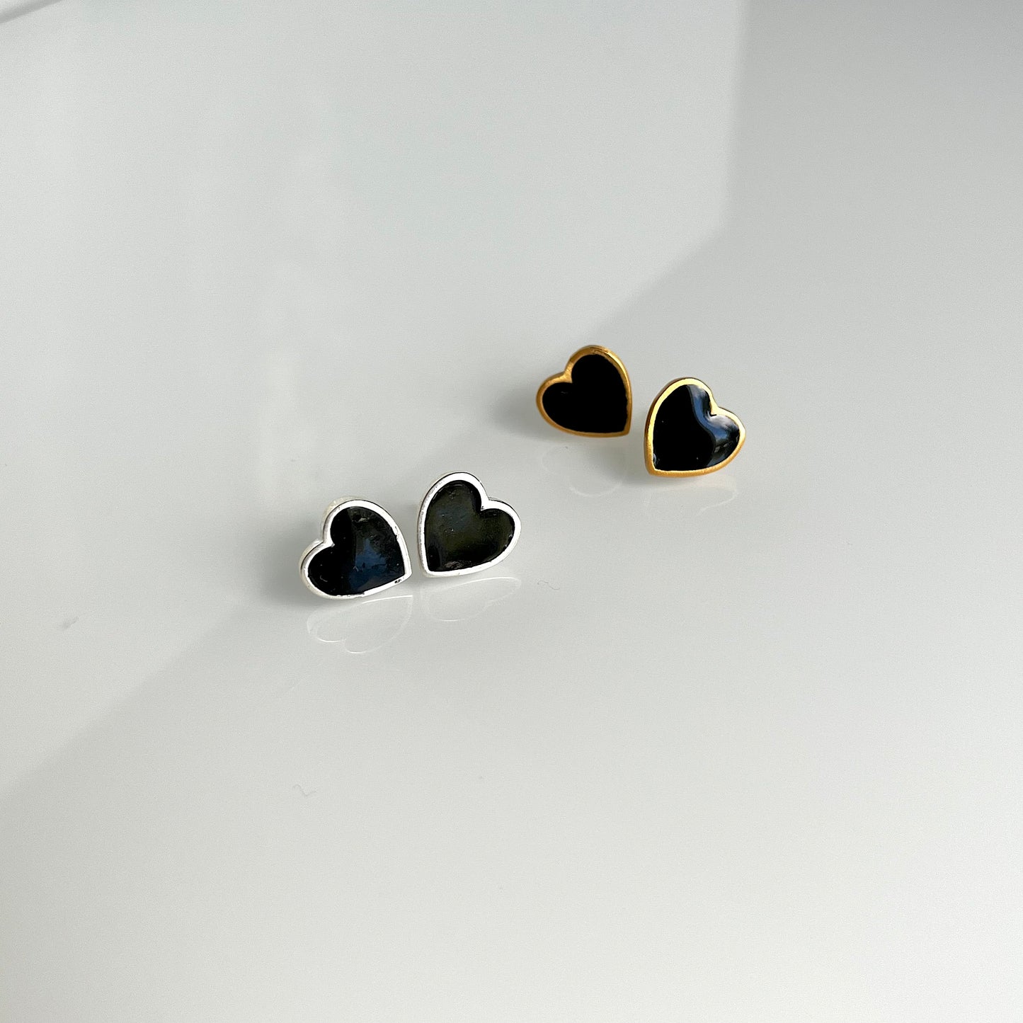 Midnight Hearts Earrings